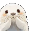 🥺 Эмодзи «⠀ ⠀ ⠀ ⠀ ⠀Тюлень» для Telegram