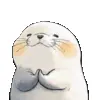 😌 Эмодзи «⠀ ⠀ ⠀ ⠀ ⠀Тюлень» для Telegram