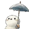 ☂️ Эмодзи «⠀ ⠀ ⠀ ⠀ ⠀Тюлень» для Telegram