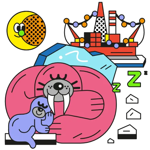 😴 Стикер «ARCTICIZCOOL» для Telegram