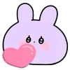 ❤️ Эмодзи «Cute Bunny» для Telegram