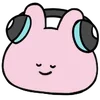 🎧 Эмодзи «Cute Bunny» для Telegram