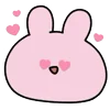 😍 Эмодзи «Cute Bunny» для Telegram