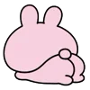 🍑 Эмодзи «Cute Bunny» для Telegram