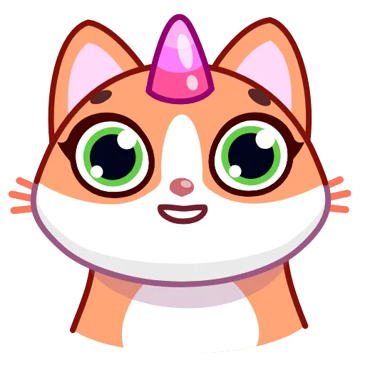 ☺️ Эмодзи «A Unicorn Cat» для Telegram