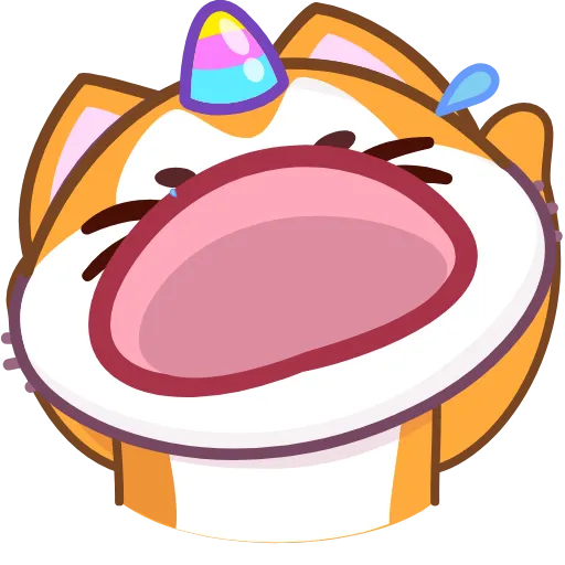 😝 Эмодзи «A Unicorn Cat» для Telegram