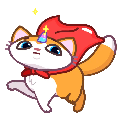 👑 Эмодзи «A Unicorn Cat» для Telegram