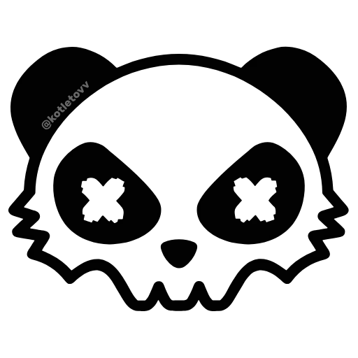 🐼 Эмодзи «Hardcore» для Telegram