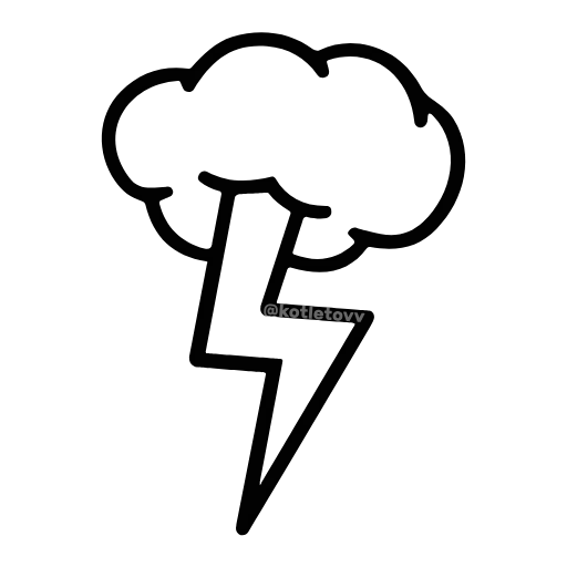 🌩 Эмодзи «Адаптив Статусики» для Telegram
