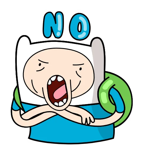 🙅‍♂️ Эмодзи «😭 Время приключений (Adventure Time)» для Telegram