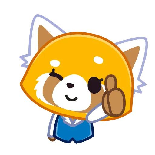👍 Эмодзи «Aggretsuko» для Telegram