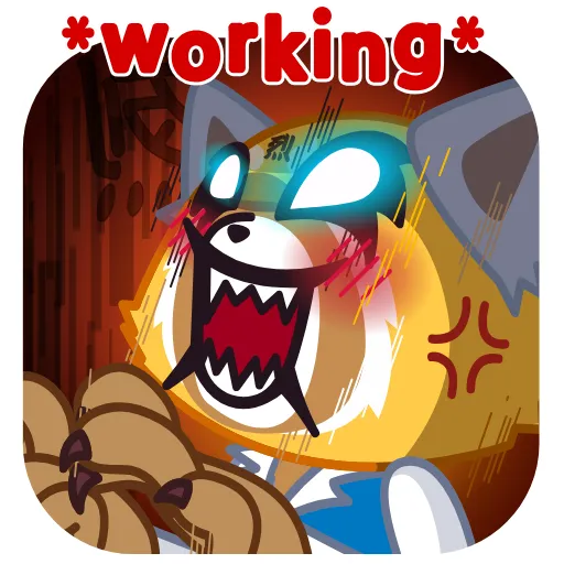 😡 Эмодзи «Aggretsuko» для Telegram