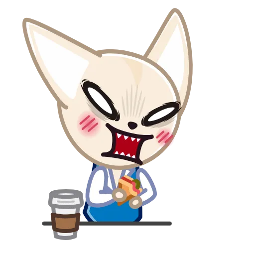 😵 Эмодзи «Aggretsuko» для Telegram
