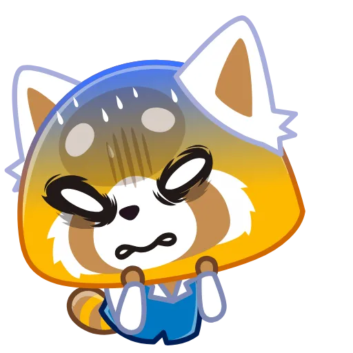 😨 Эмодзи «Aggretsuko» для Telegram