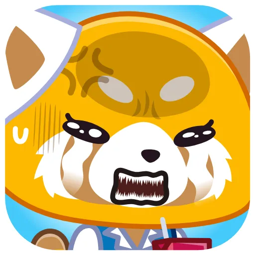 😭 Эмодзи «Aggretsuko» для Telegram