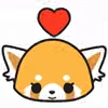 ❤️ Эмодзи «Aggretsuko» для Telegram