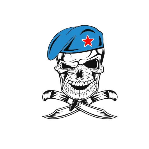 💀 Эмодзи «ВДВ» для Telegram