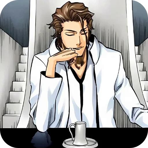 🥰 Стикер «Aizen Sosuke» для Telegram