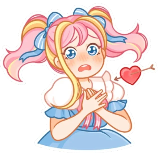 💘 Стикер «Акари без надписей» для Telegram