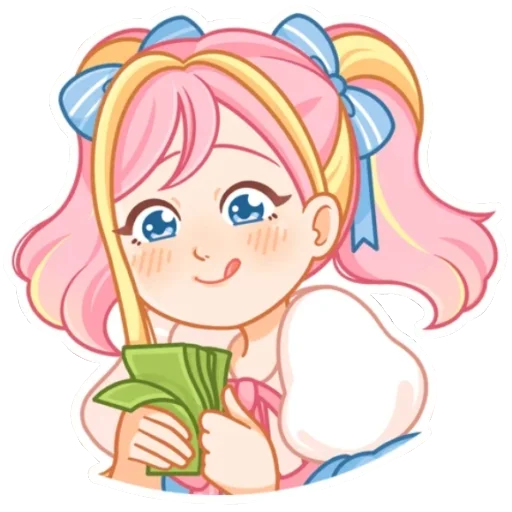 🤑 Стикер «Акари без надписей» для Telegram
