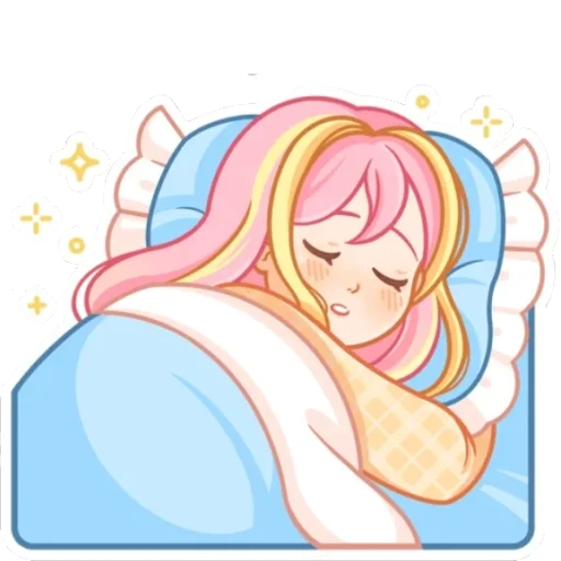 😴 Стикер «Акари без надписей» для Telegram