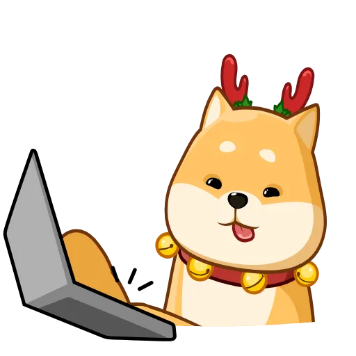 💻 Эмодзи «Акио Помощник Санты» для Telegram