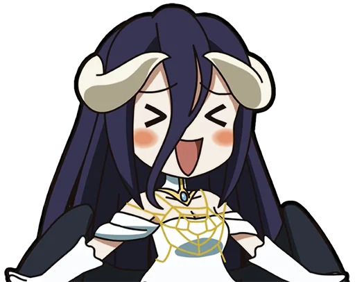 😆 Стикер «Albedo (Overlord)» для Telegram