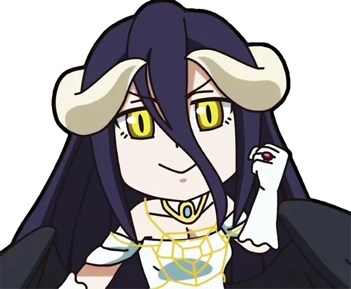 😏 Стикер «Albedo (Overlord)» для Telegram