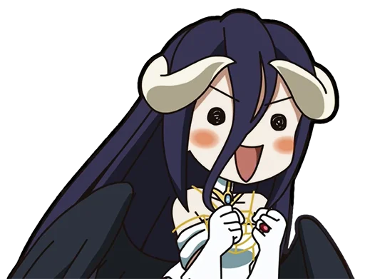 ☺️ Стикер «Albedo (Overlord)» для Telegram