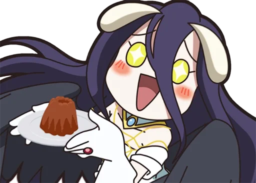 ☺️ Стикер «Albedo (Overlord)» для Telegram