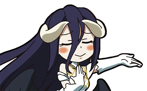 ☺️ Стикер «Albedo (Overlord)» для Telegram