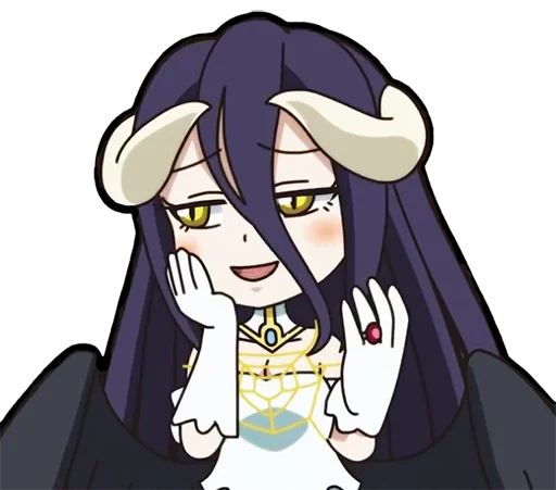 ☺️ Стикер «Albedo (Overlord)» для Telegram