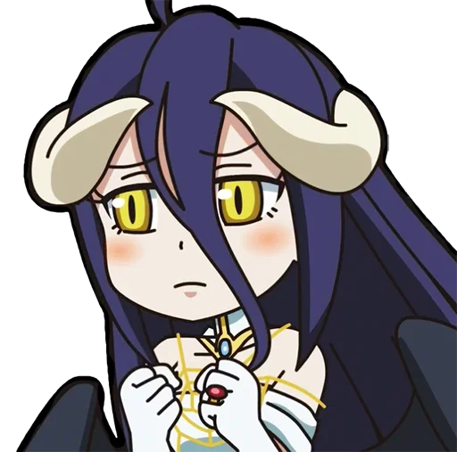 😔 Стикер «Albedo (Overlord)» для Telegram