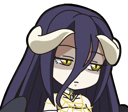 😒 Стикер «Albedo (Overlord)» для Telegram