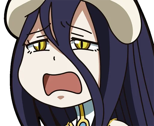 😢 Стикер «Albedo (Overlord)» для Telegram