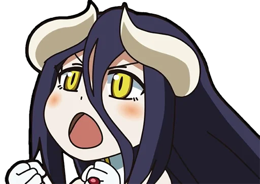 🥺 Стикер «Albedo (Overlord)» для Telegram