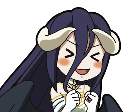 😆 Стикер «Albedo (Overlord)» для Telegram