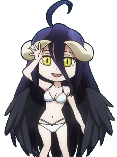👙 Стикер «Albedo (Overlord)» для Telegram