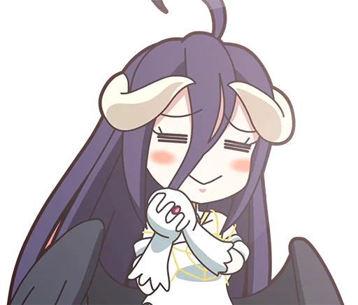 ☺️ Стикер «Albedo (Overlord)» для Telegram