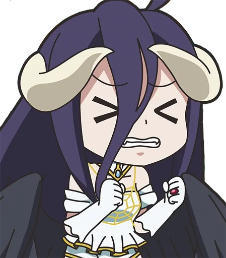 😠 Стикер «Albedo (Overlord)» для Telegram