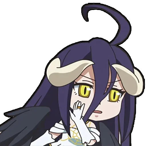 🤫 Стикер «Albedo (Overlord)» для Telegram