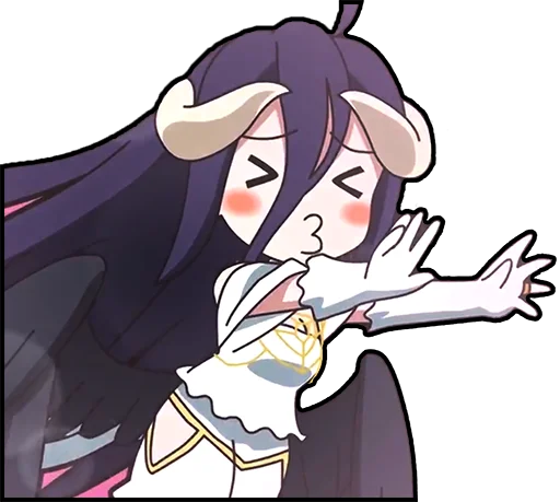 😚 Стикер «Albedo (Overlord)» для Telegram