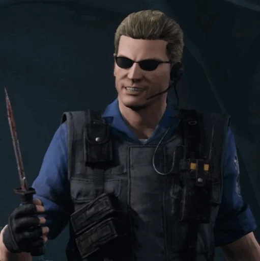 🕶 Стикер «Albert Wesker» для Telegram