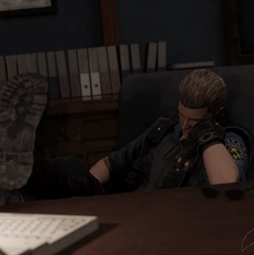 🕶 Стикер «Albert Wesker» для Telegram