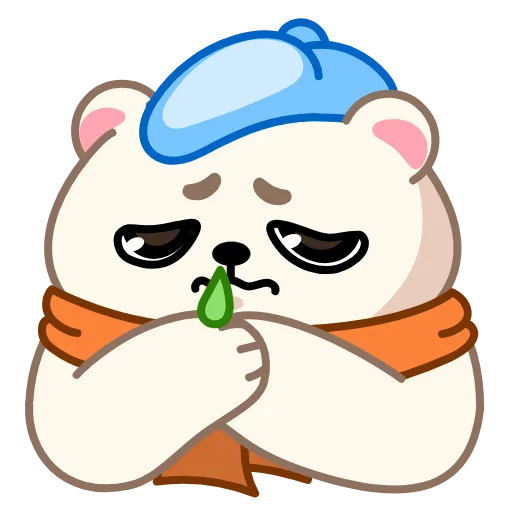 🤒 Эмодзи «Альбин» для Telegram