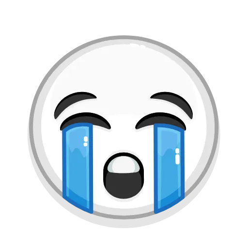 😭 Эмодзи «Albino Emoji» для Telegram