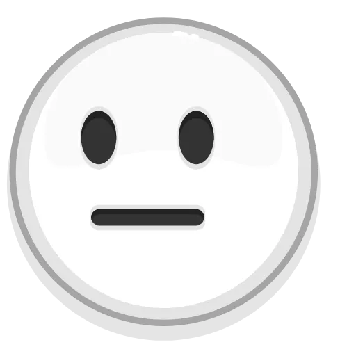😐 Эмодзи «Albino Emoji» для Telegram