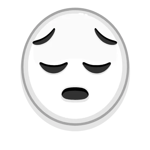 😔 Эмодзи «Albino Emoji» для Telegram