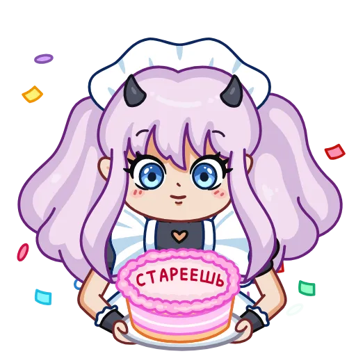 🎂 Эмодзи «Чиби Алекса» для Telegram