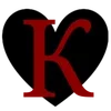 🌟 Эмодзи «Красные буквы в черных сердечках» для Telegram